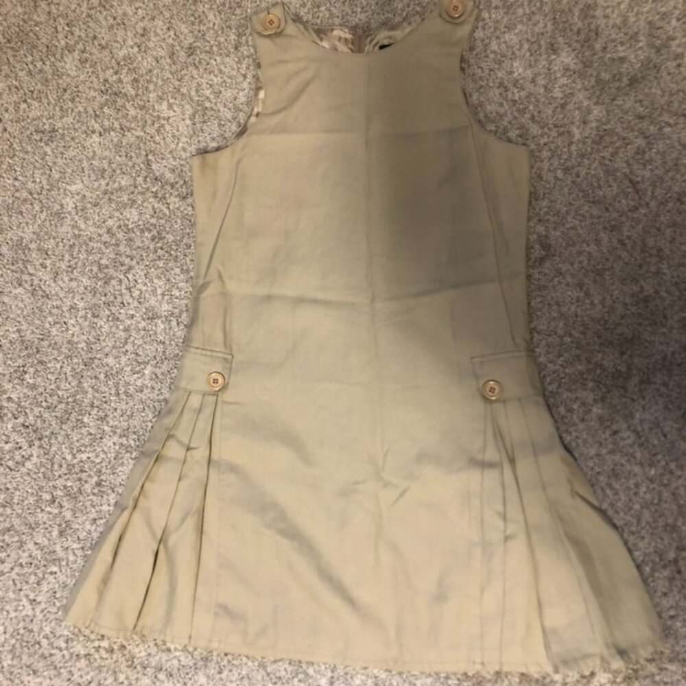 Lands End Tan Uniform Jumper